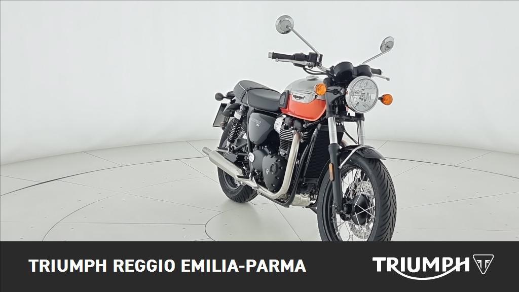 TRIUMPH Bonneville 900 T100 Aluminium/Baja Orange E5+