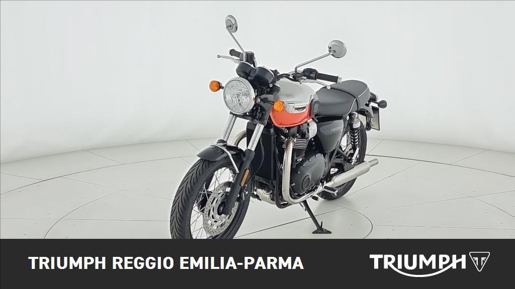 TRIUMPH Bonneville 900 T100 Aluminium/Baja Orange E5+