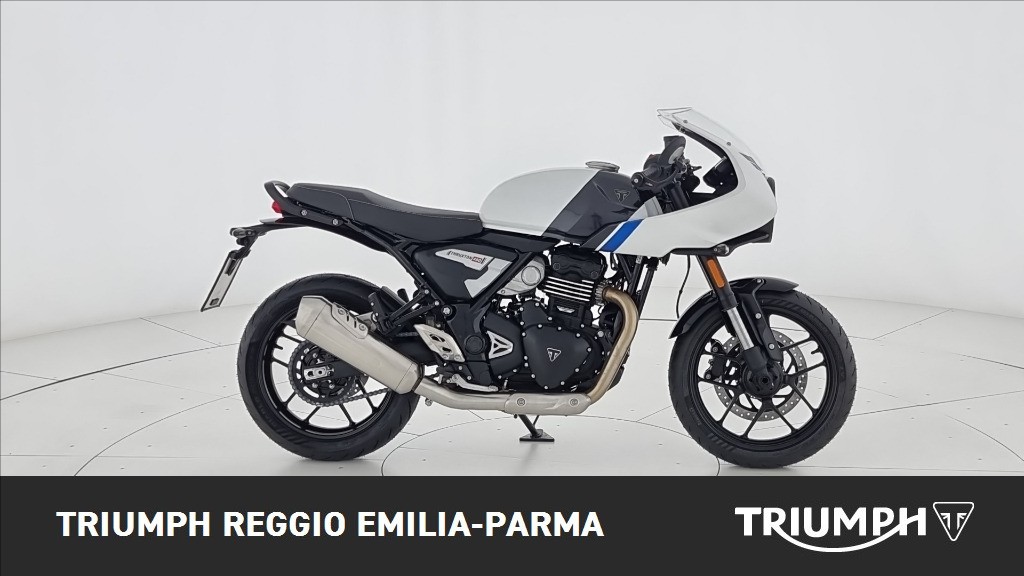 TRIUMPH Thruxton 400 Pearl Metallic White / Storm Grey Abs