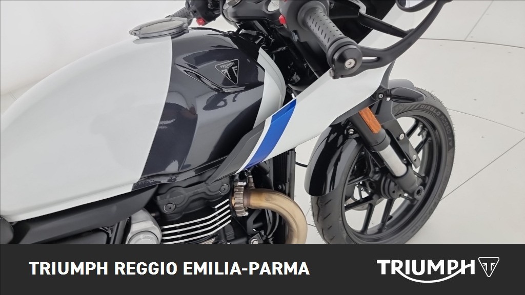 TRIUMPH Thruxton 400 Pearl Metallic White / Storm Grey Abs