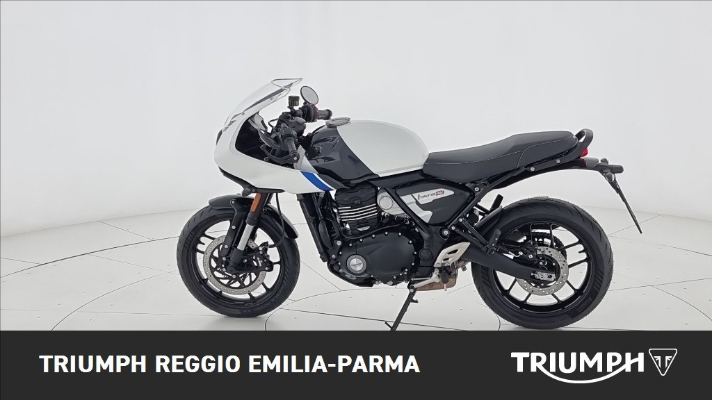 TRIUMPH Thruxton 400 Pearl Metallic White / Storm Grey Abs