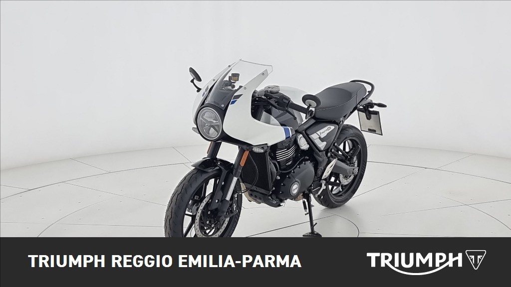 TRIUMPH Thruxton 400 Pearl Metallic White / Storm Grey Abs