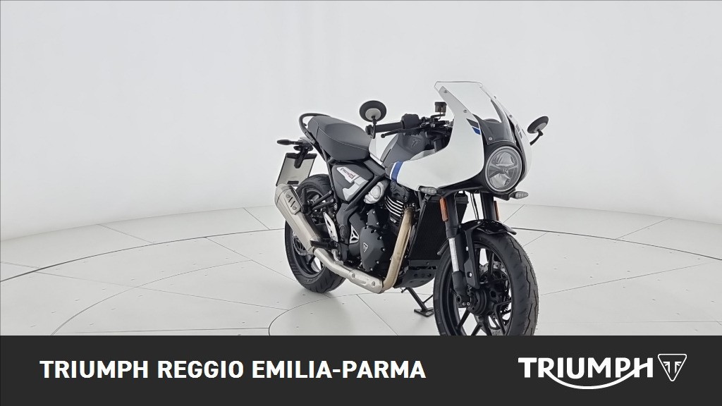 TRIUMPH Thruxton 400 Pearl Metallic White / Storm Grey Abs