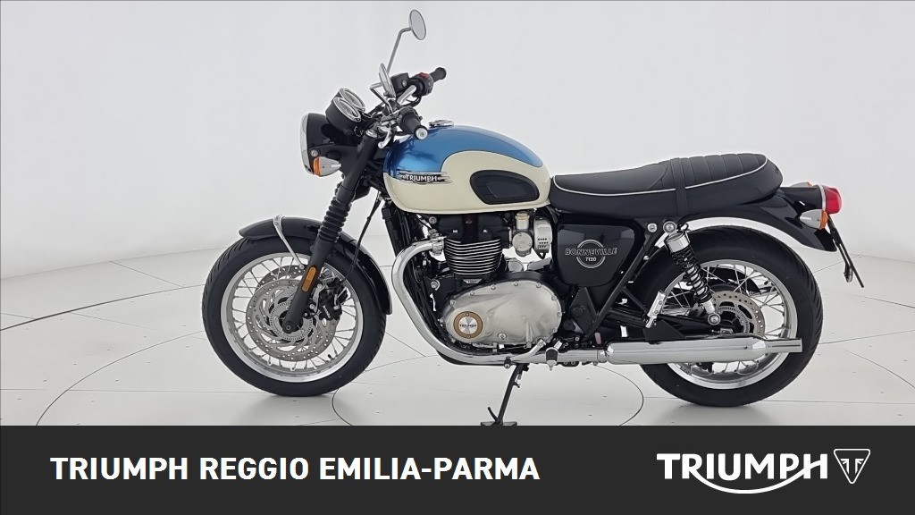 TRIUMPH Bonneville 1200 T120 Aegean Blue / New England White Abs my2