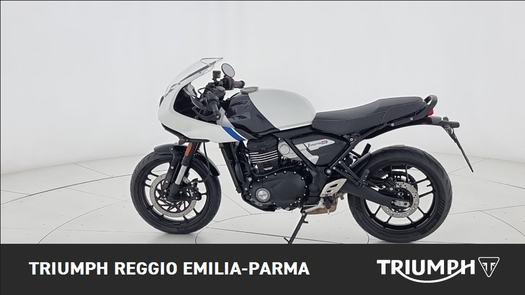 TRIUMPH Thruxton 400 Pearl Metallic White / Storm Grey Abs