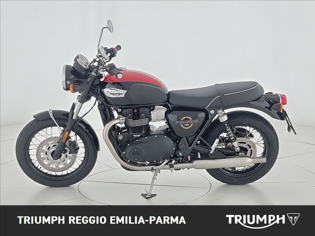 TRIUMPH Bonneville 900 T100 Jet Black / Diablo Red